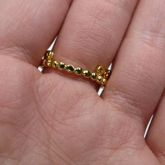 Pandora Gold Princess Tiara Ring Size 8 - Picture 5 of 9